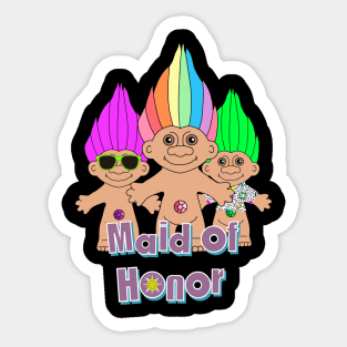 Maid troll of honor Sticker